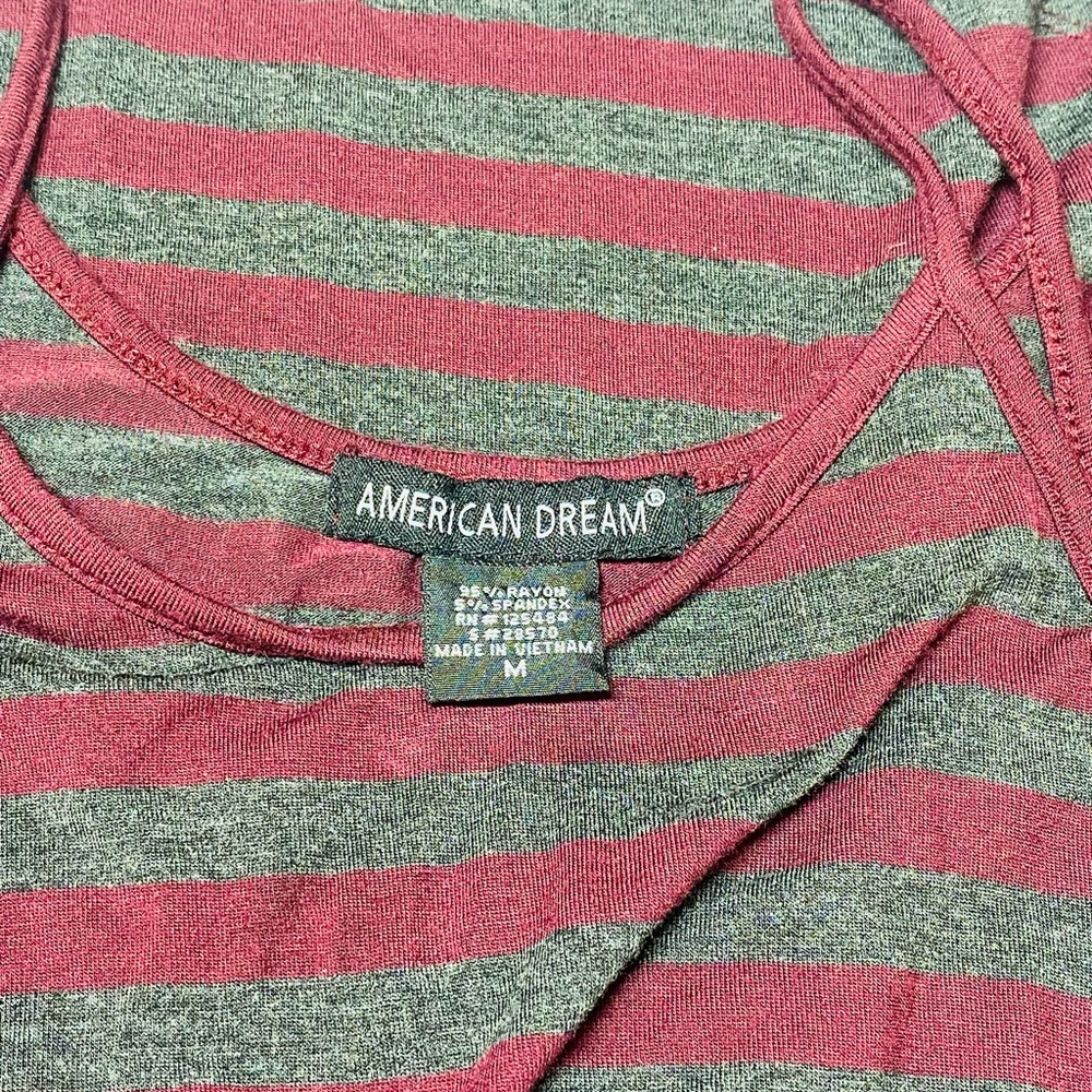 American Dream Striped Halter Tank